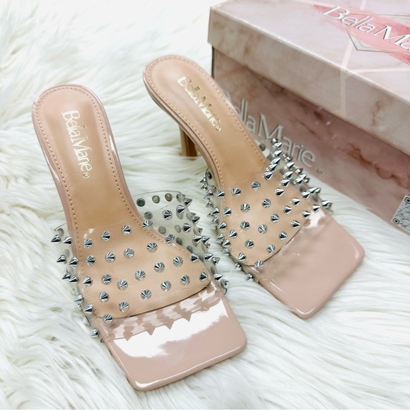 Nude studded clear strap heel - Picture 5 of 7